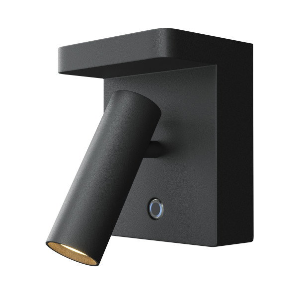 Wandleuchte ARON in schwarz aus Aluminium