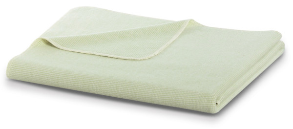 Wohndecke COTTON COMFORT in grün aus Baumwolle
