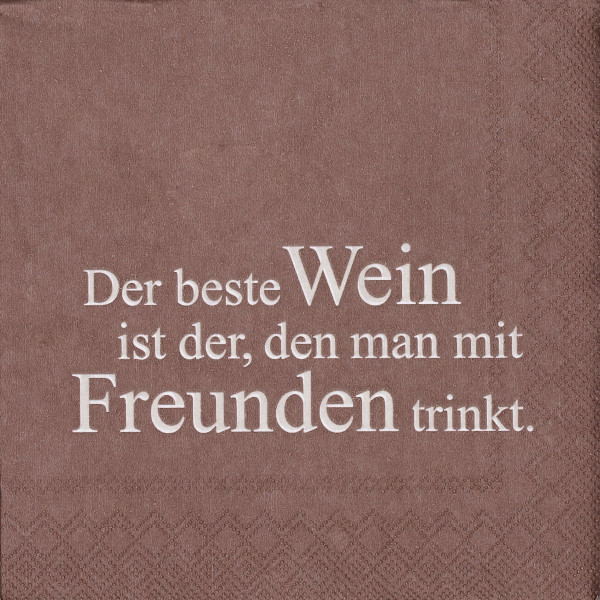 Servietten DER BESTE WEIN in mehrfarbig aus Papier