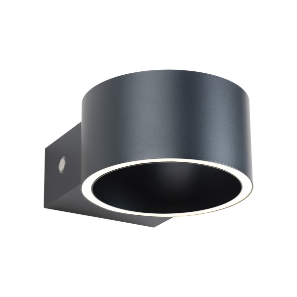 Wandleuchte PURE AKKU CLIPSE in grau aus Metall