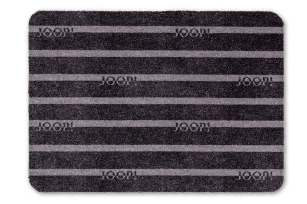 Teppich JOOP! LOGO STRIPES in anthrazit aus Polyamid