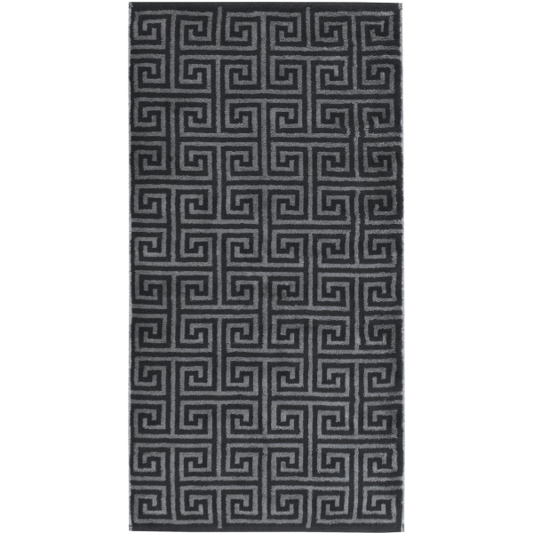 Handtuch NOBLESSE ELEGANCE in schwarz aus Baumwolle