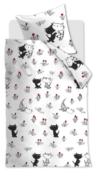 Bettwäsche PIM EN POM LENTE aus Baumwolle