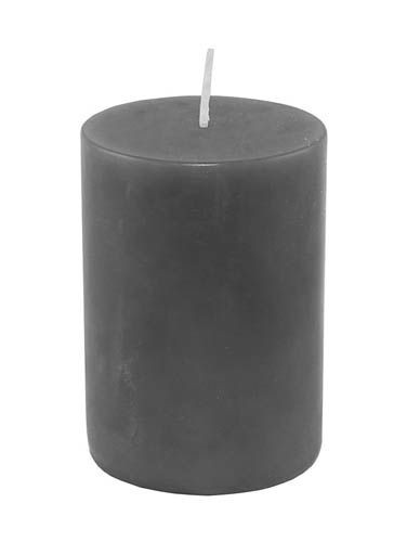 Cylinderkerze Okon schiefer (DH 6,6x15 cm)