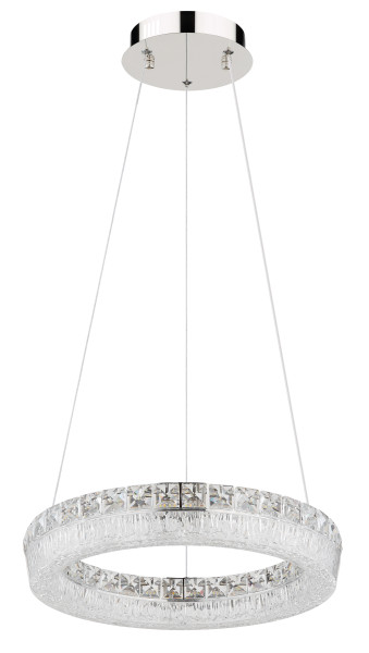 Hängeleuchte LAUREL in verchromt aus Metall