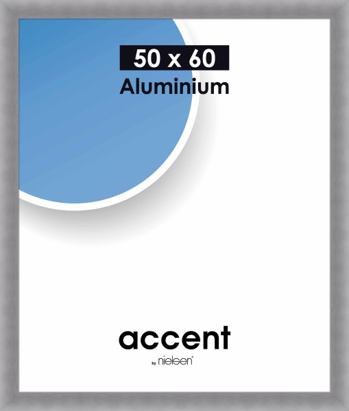 Bilderrahmen LARGO in silberfarben aus Aluminium