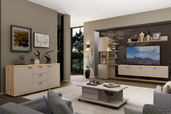 Sideboard ARPER WALLS in kaschmir aus Dekor