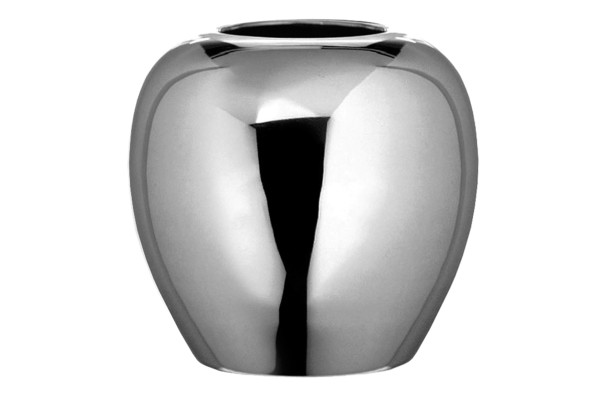 Vase LOSONE in silberfarben