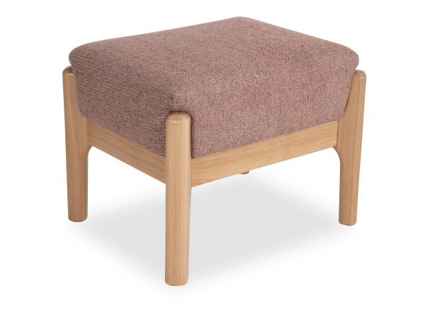 Hocker Rolf Weber STEGEN in terracotta aus Stoff